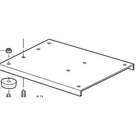 ALLEGRO INDUSTRIES Blower Base Plate, 950088 9500-88